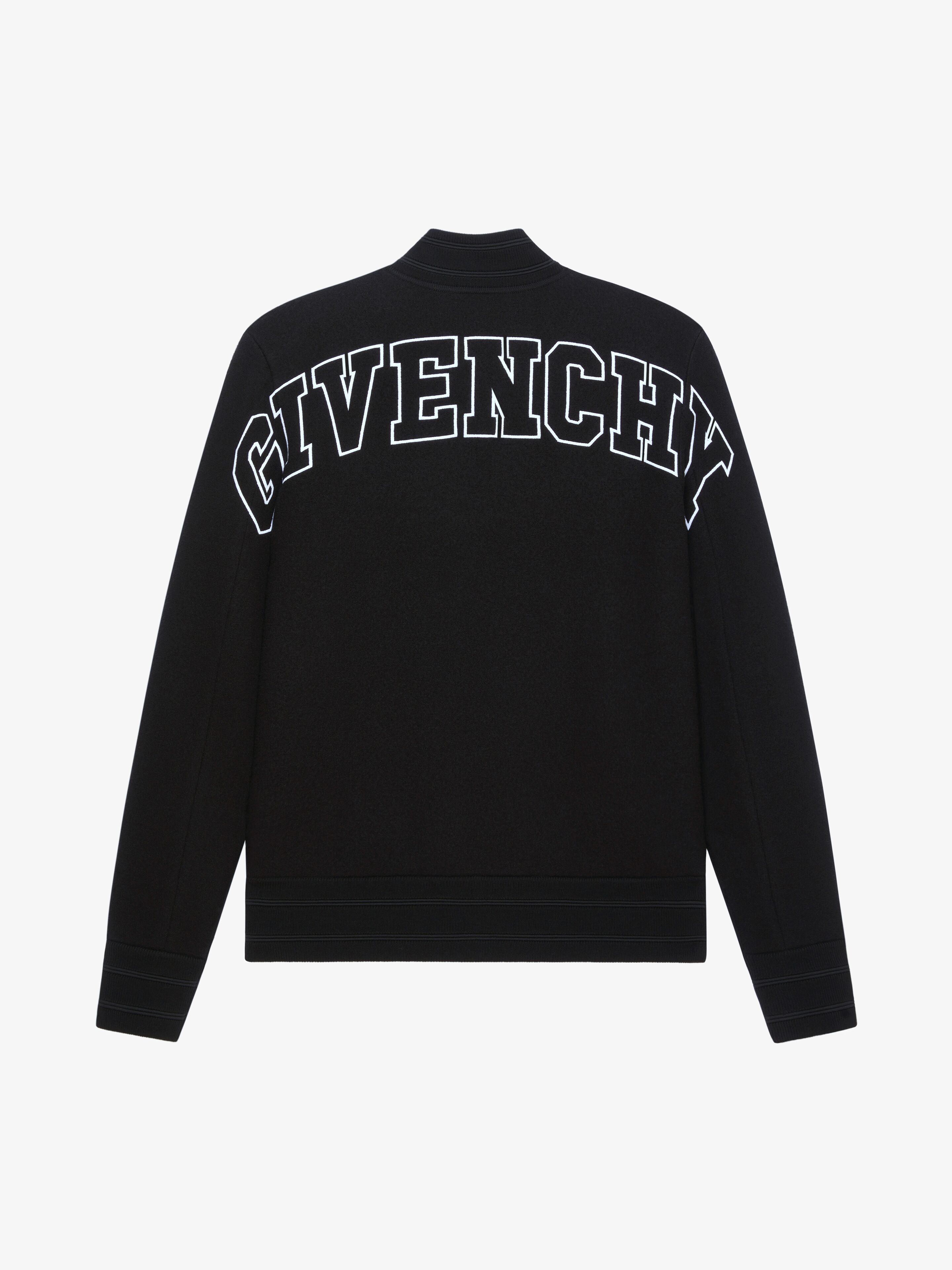 BOMBER JACKET IN GIVENCHY EMBROIDERED WOOL - 5