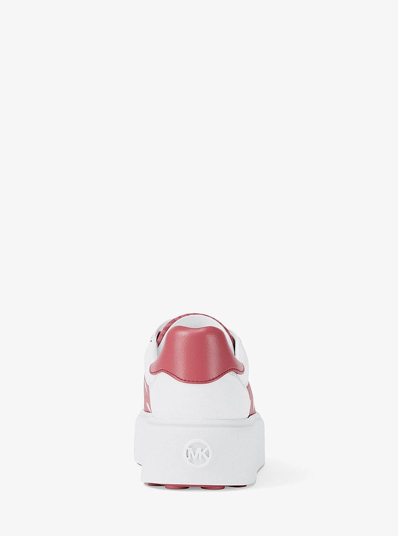 Romey Printed Signature Logo Platform Sneaker 4
