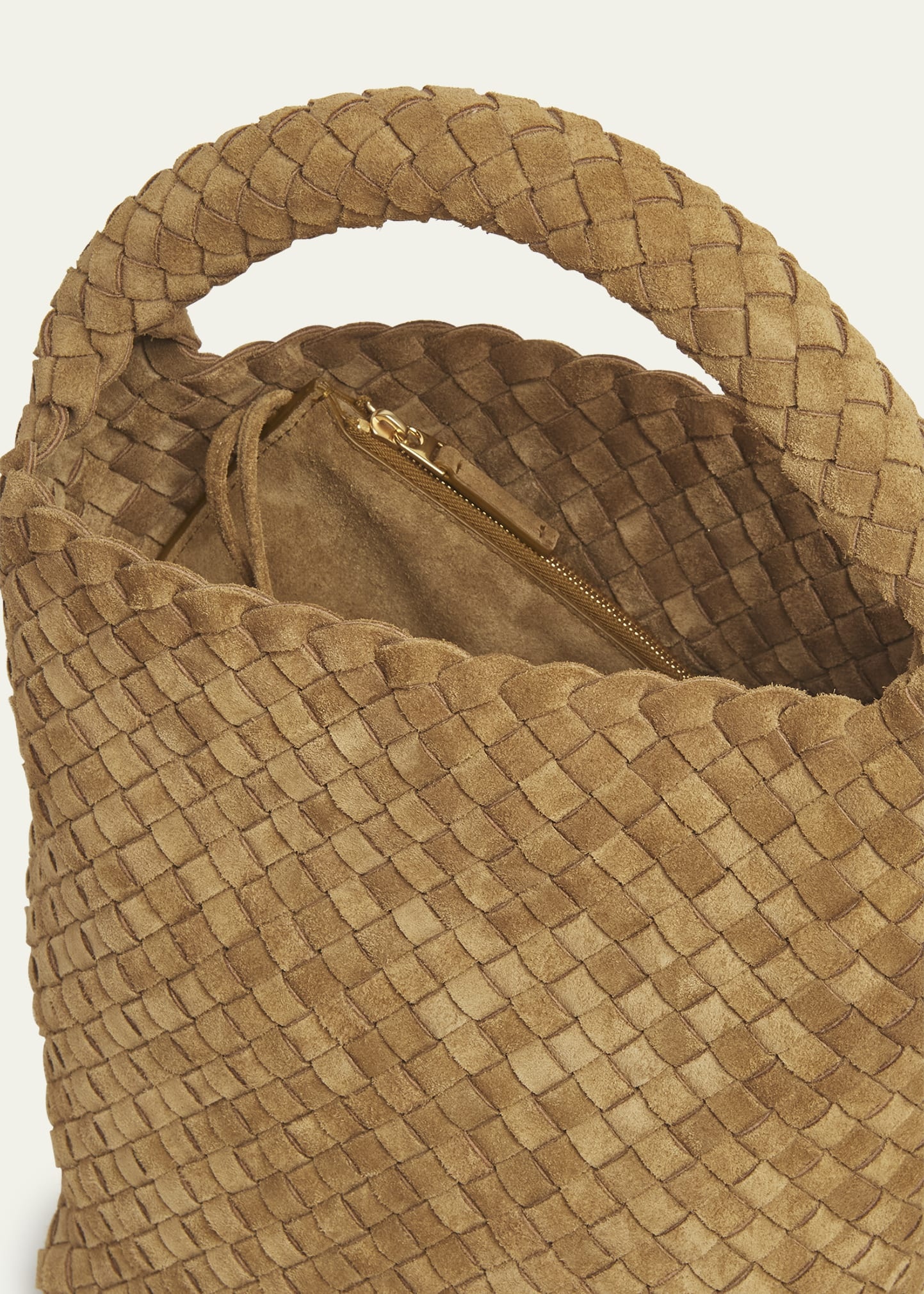 Cabat Suede Cashmere Bucket Bag - 4