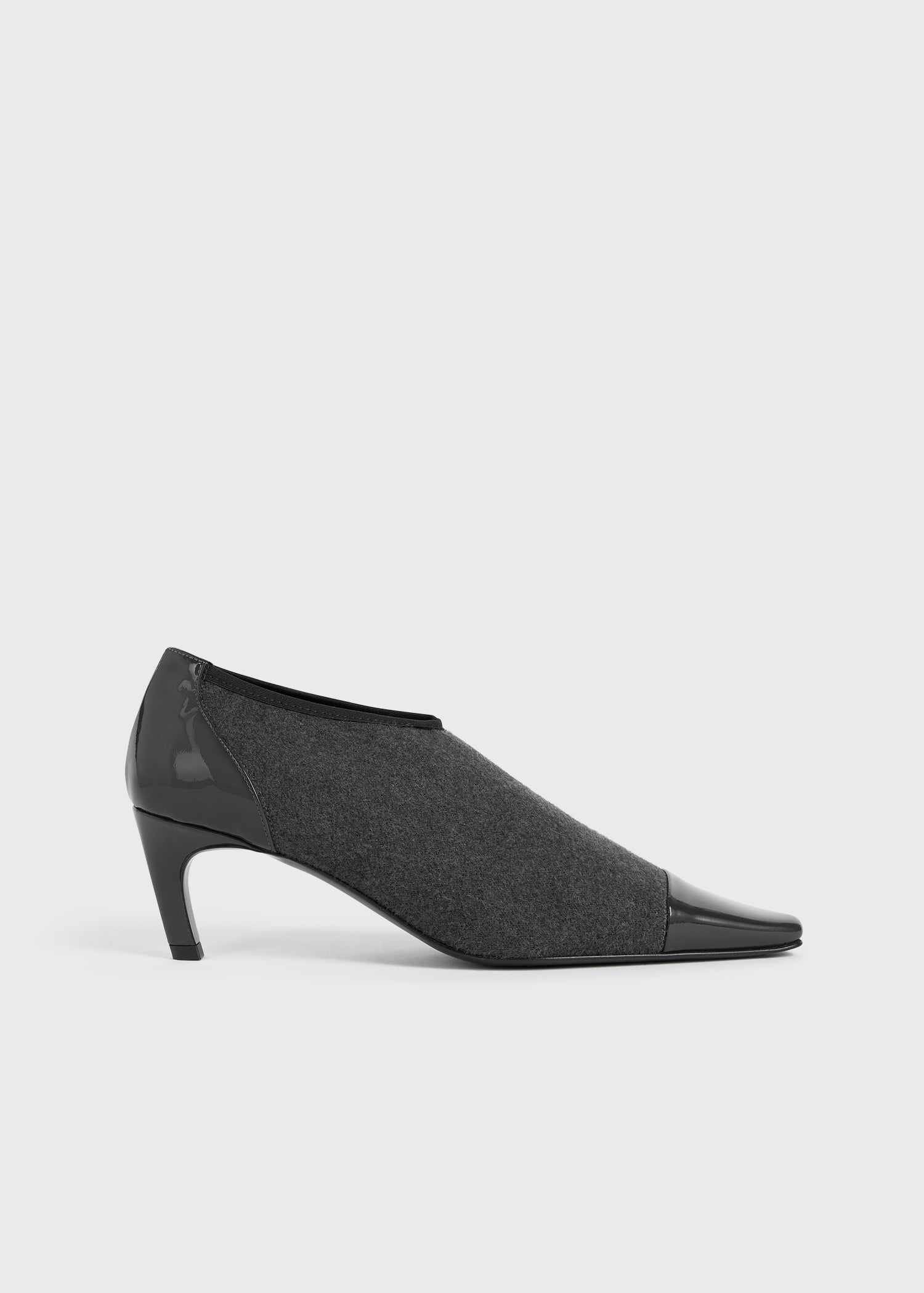 Bi-material pumps dark grey melange - 5