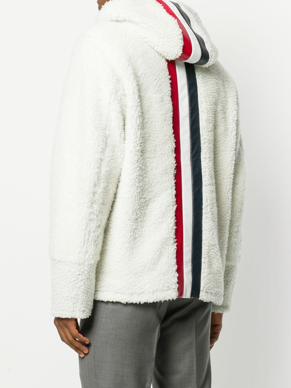 Deerskin Stripe Dyed Shearling Jacket - 4