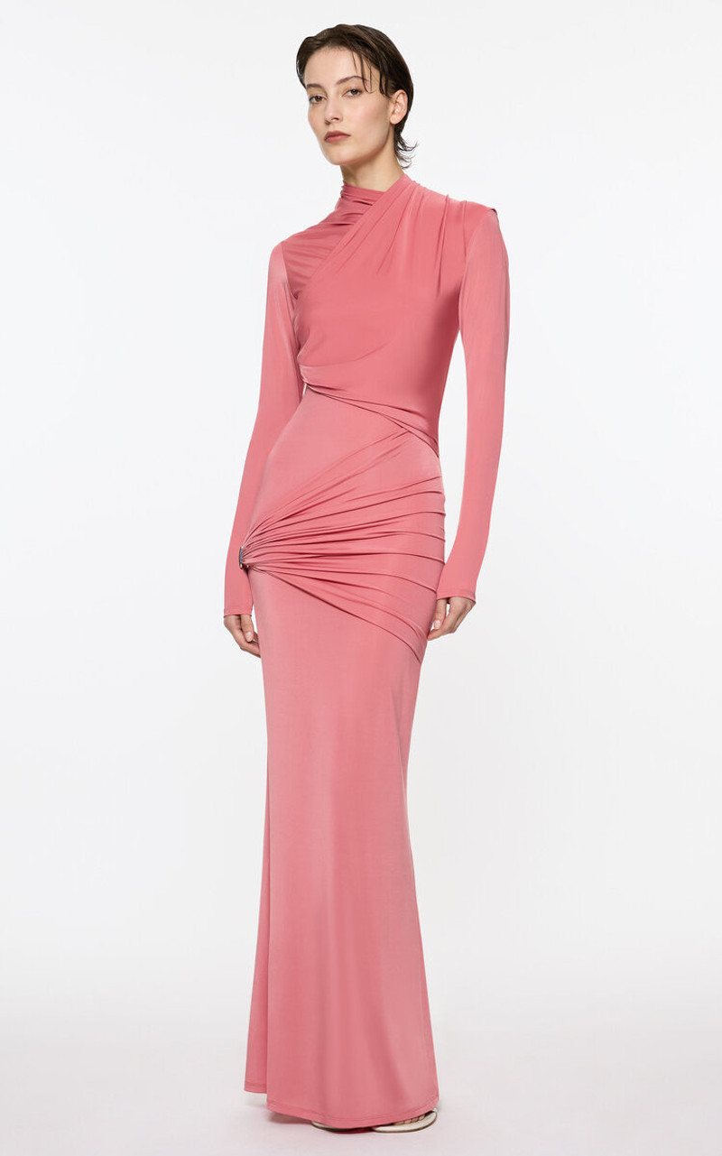 Paris Georgia Aria Wrapped Dress pink outlook