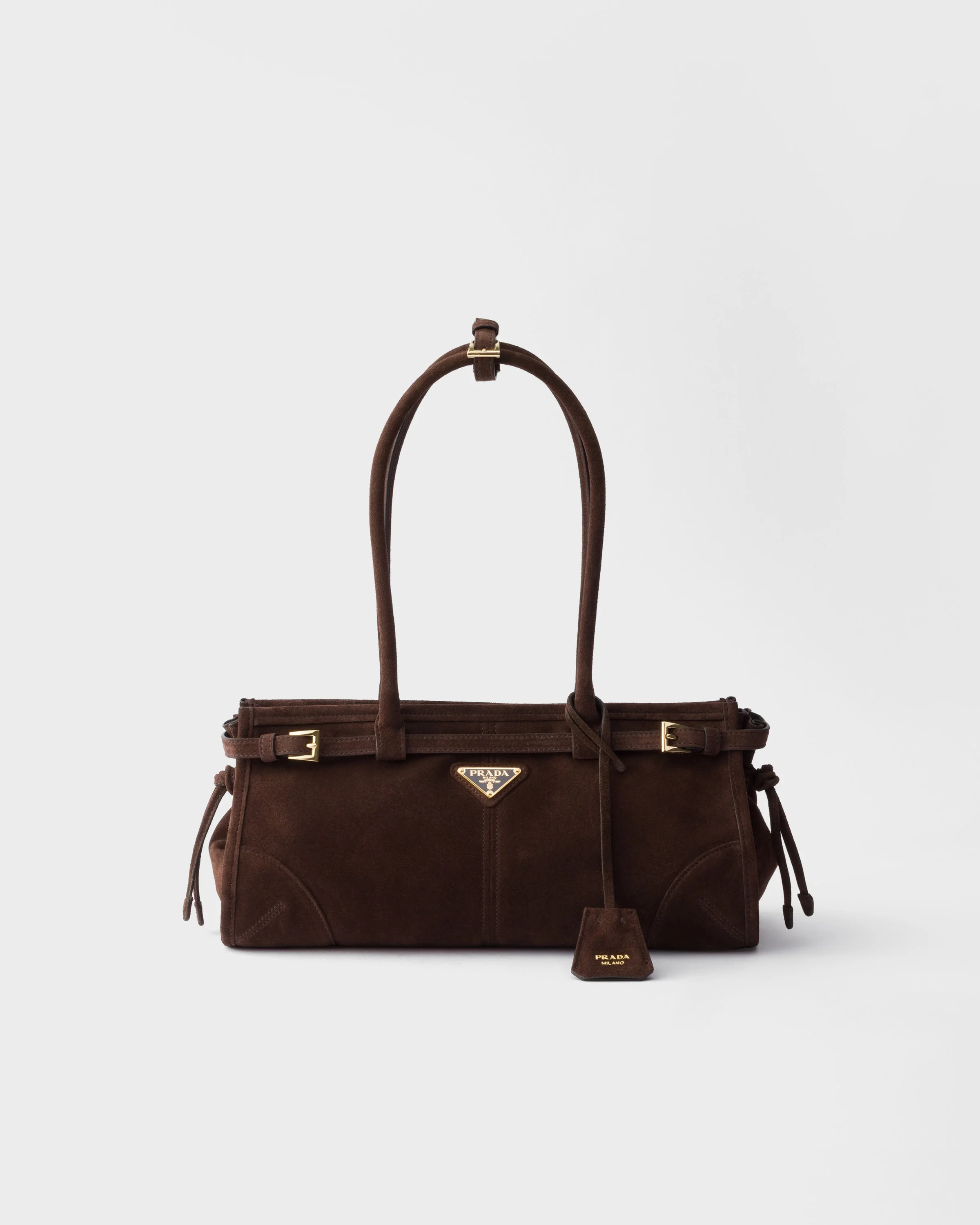 Prada Bonnie medium suede bag - 1