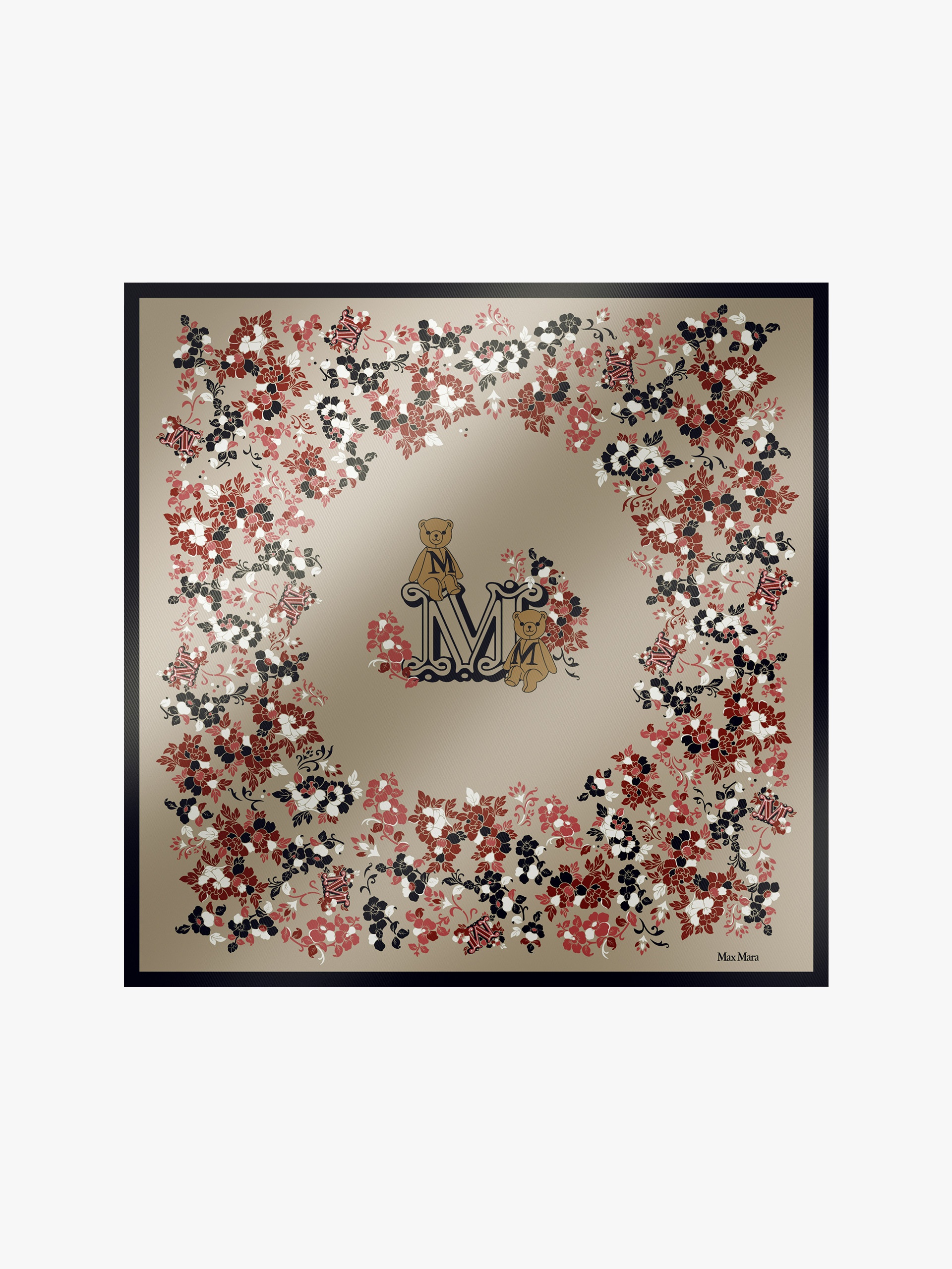 CARRE90W Printed silk scarf - 1