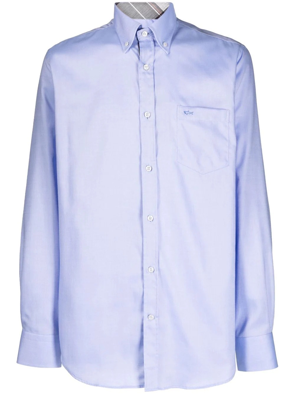 classic blue cotton shirt - 1