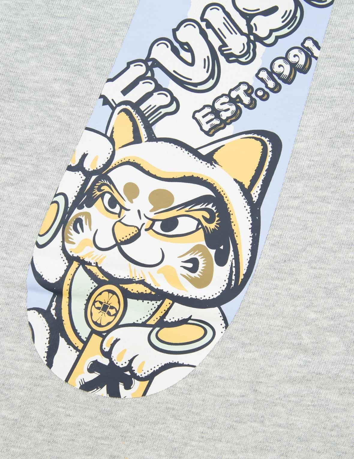 FORTUNE CAT AND DARUMA DOUBLE DAICOCK PRINT SWEATPANTS - 10