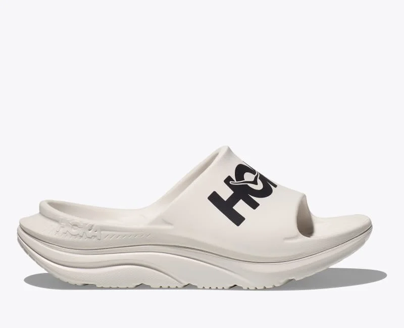 Ora Athletic Slide Shoes in White/Black - 1