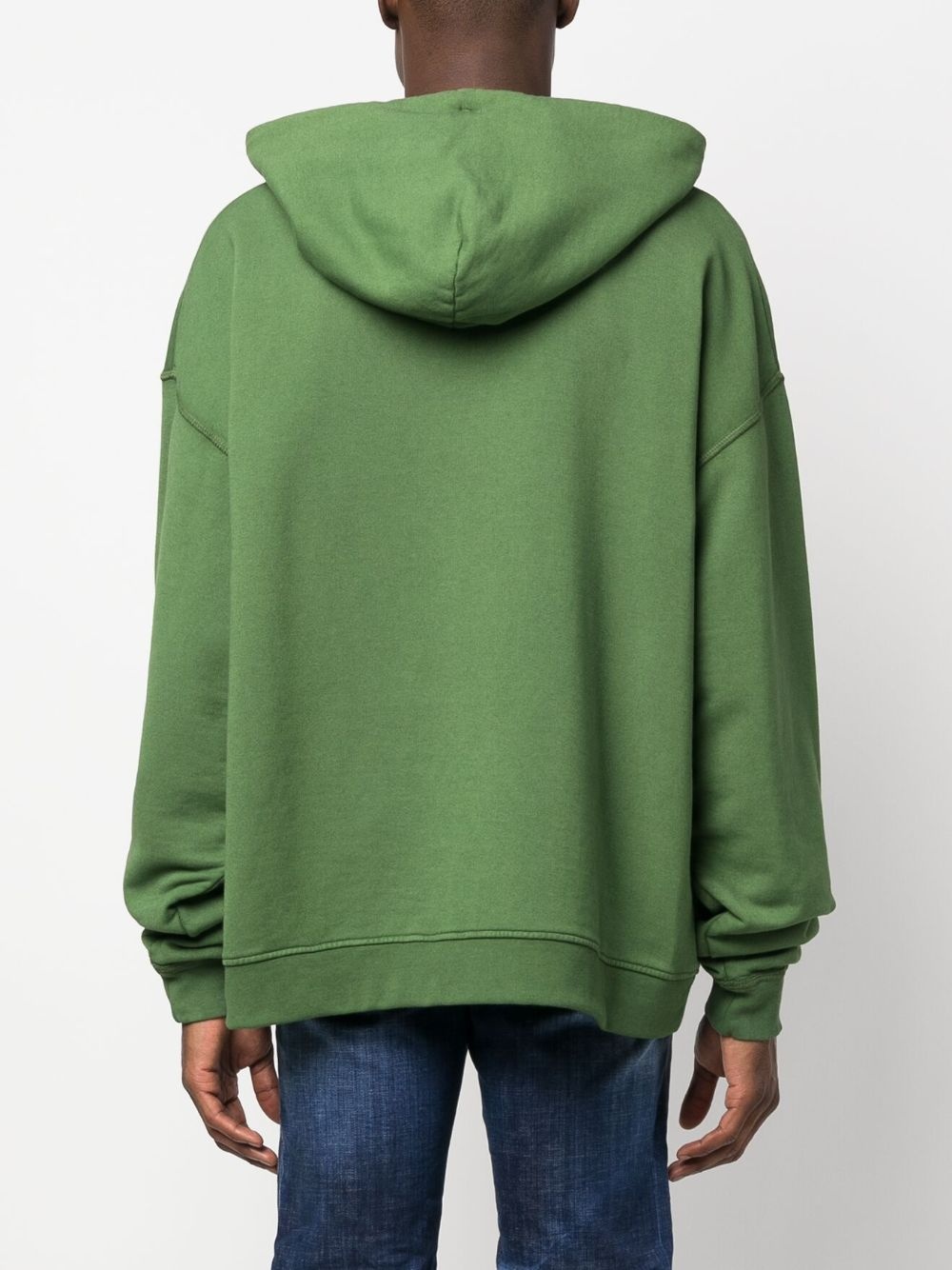 graphic-print cotton hoodie - 4