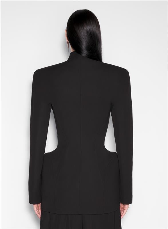 【関税込み】Mugler ブラック Hook & Eye トラウザーズ MUGLER black hook & eye sculptural jacket | REVERSIBLE