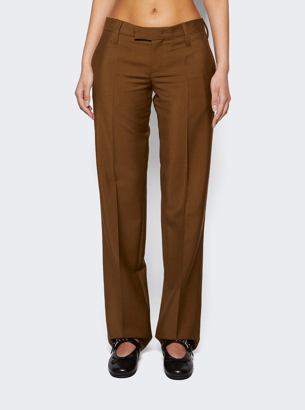 Mohair Trousers Brown - 3