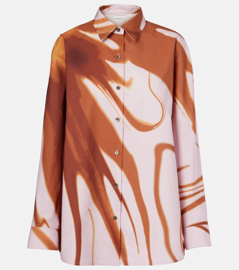 Printed cotton shirt - 1