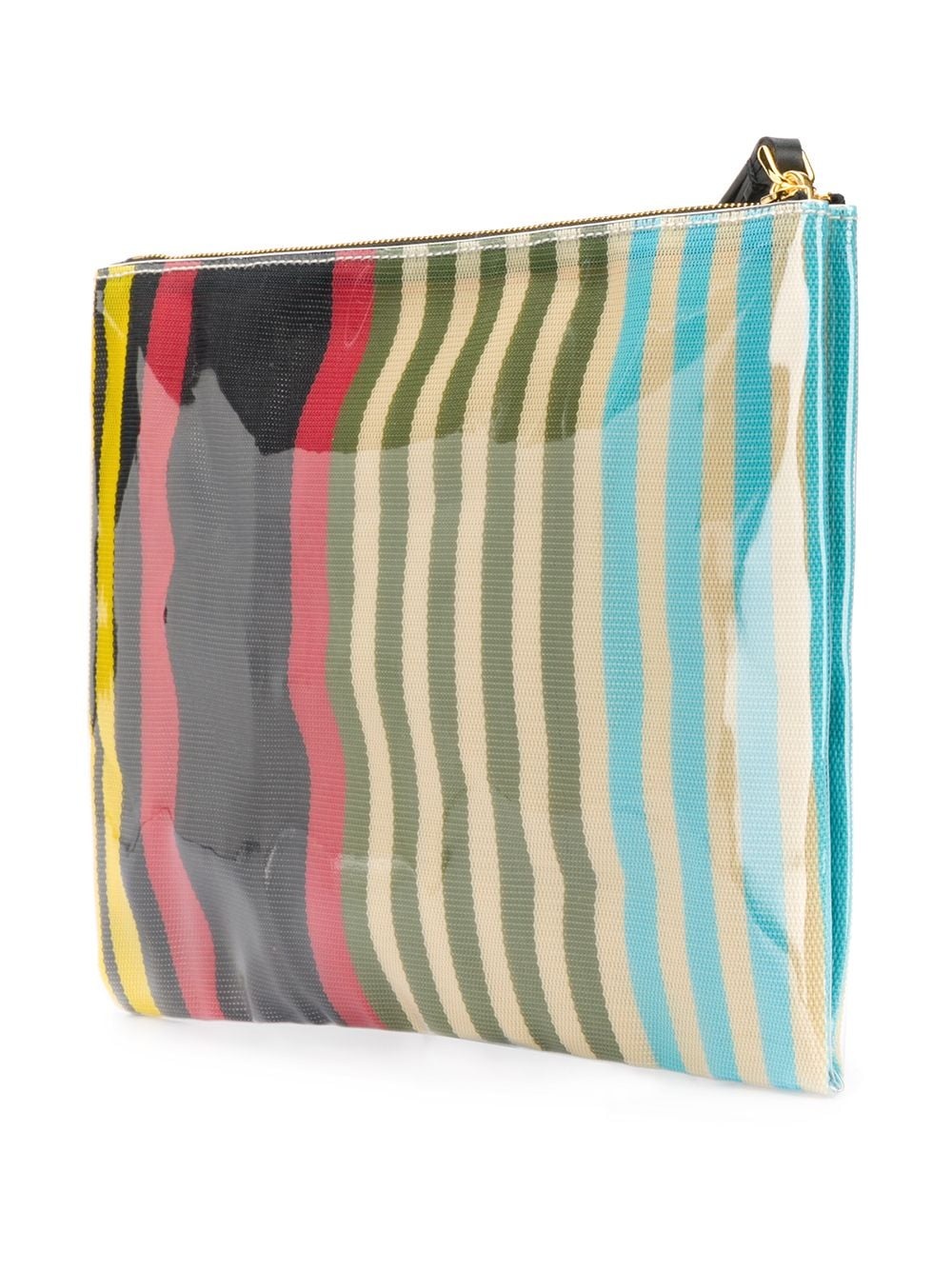 striped clutch bag - 3