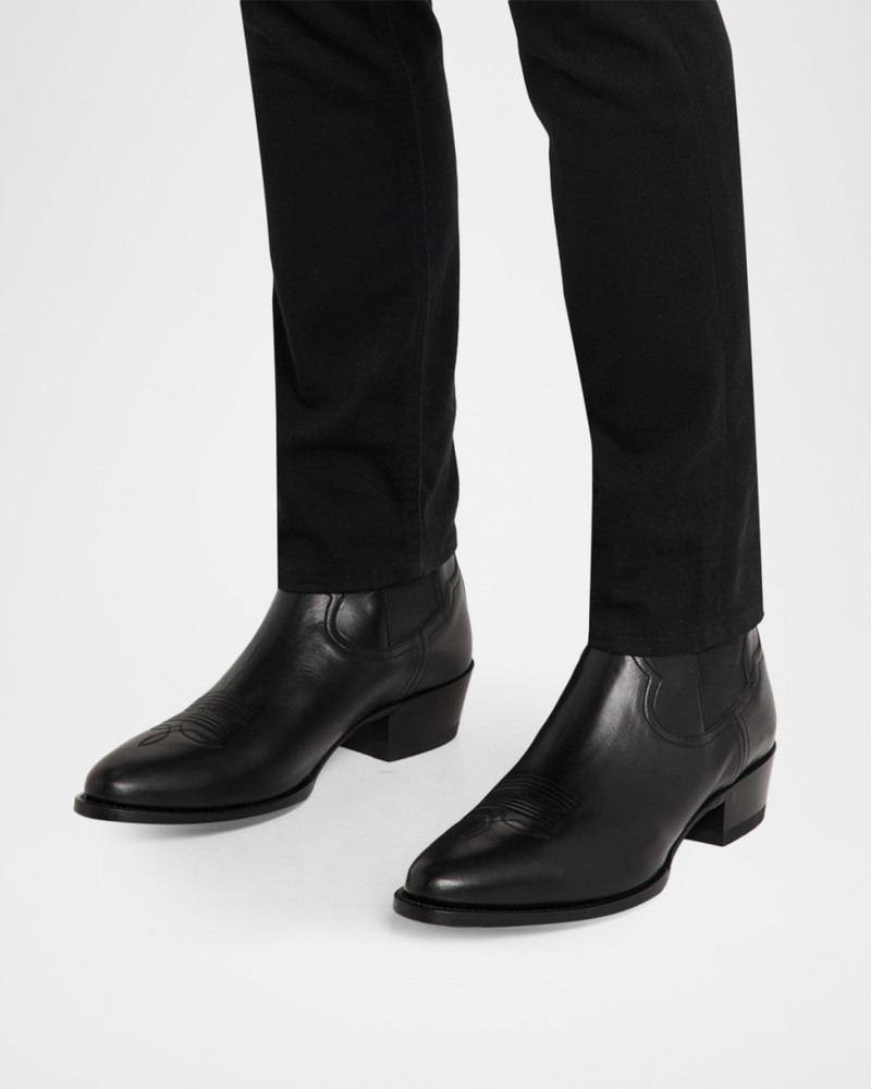 Ralph Lauren Men's Leather Western Chelsea Boots outlook