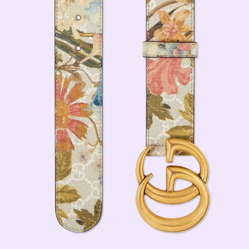 GUCCI GG Marmont Flora belt outlook