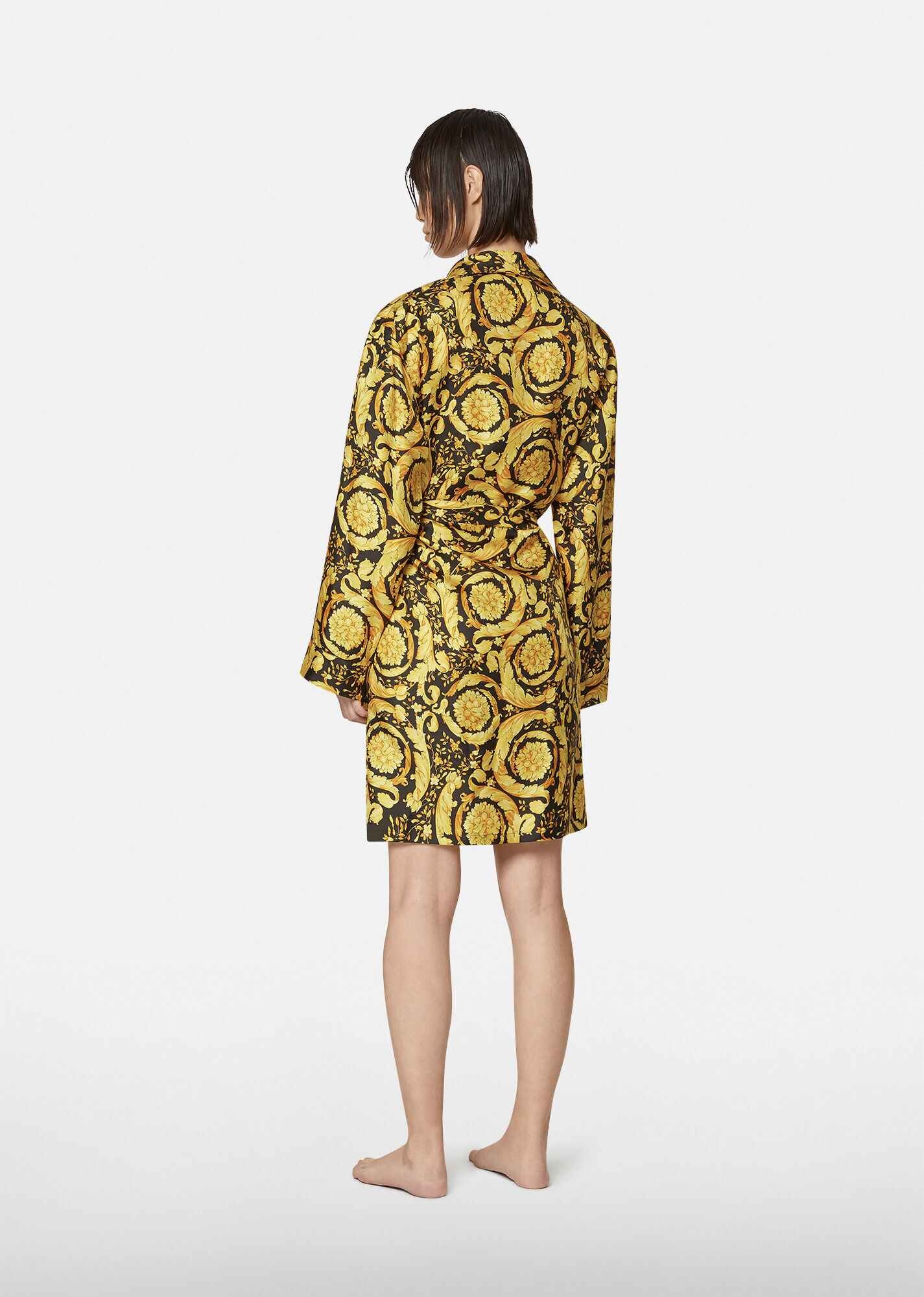 Barocco Print Silk Dressing Gown - 3