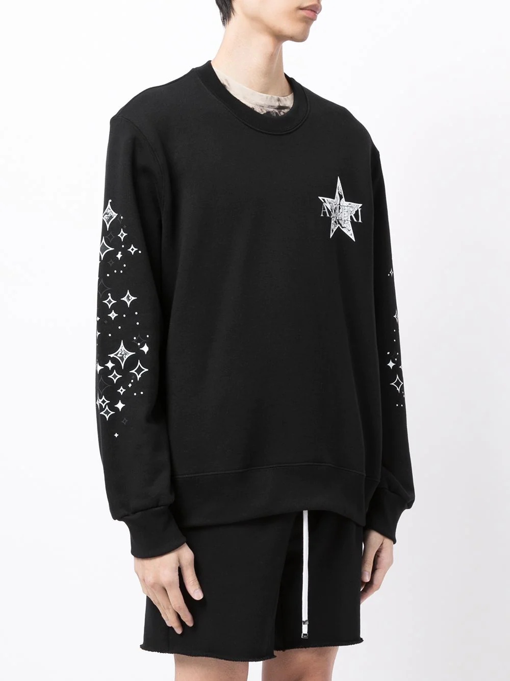 star-print crew neck sweatshirt - 3