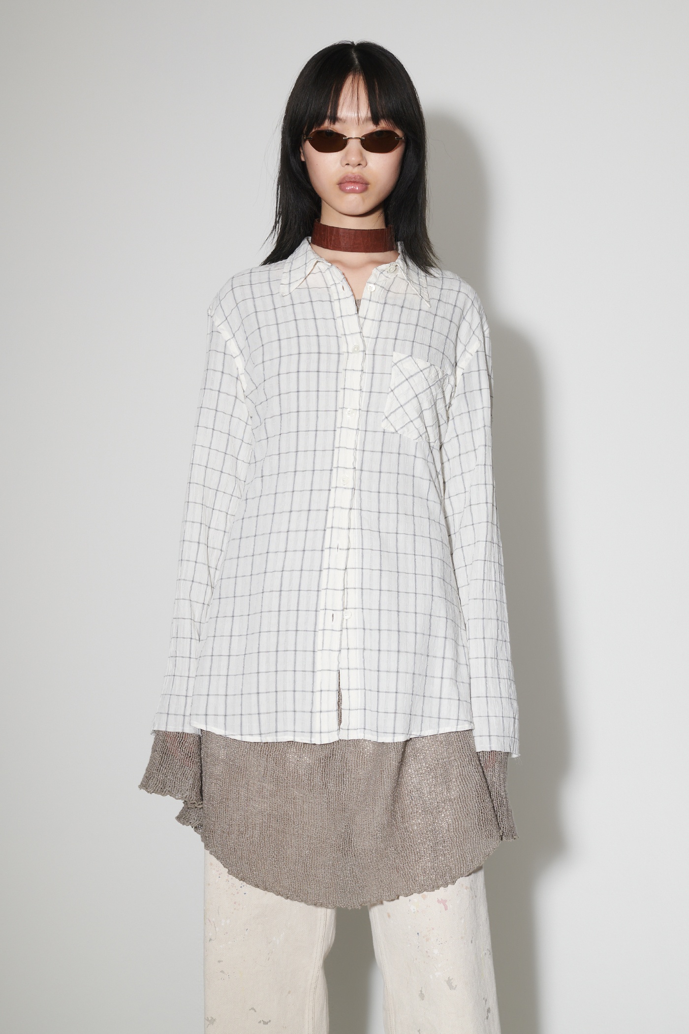 Daisy Shirt Light Mediterranean Check - 8