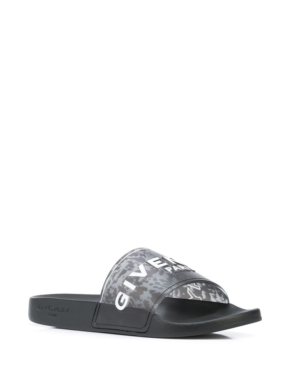 embossed-logo pool slides - 2