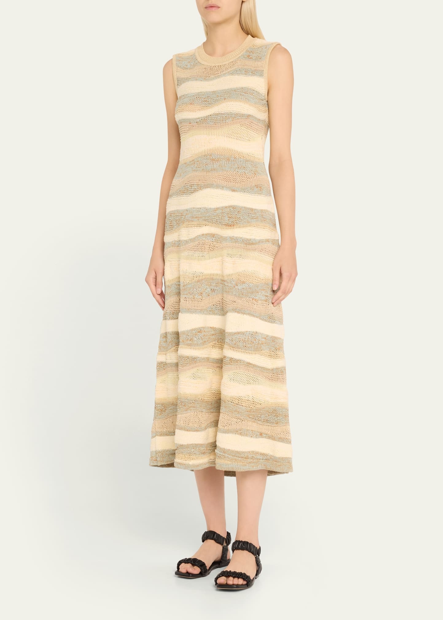 Gaia Knit Sleeveless Midi Dress - 4