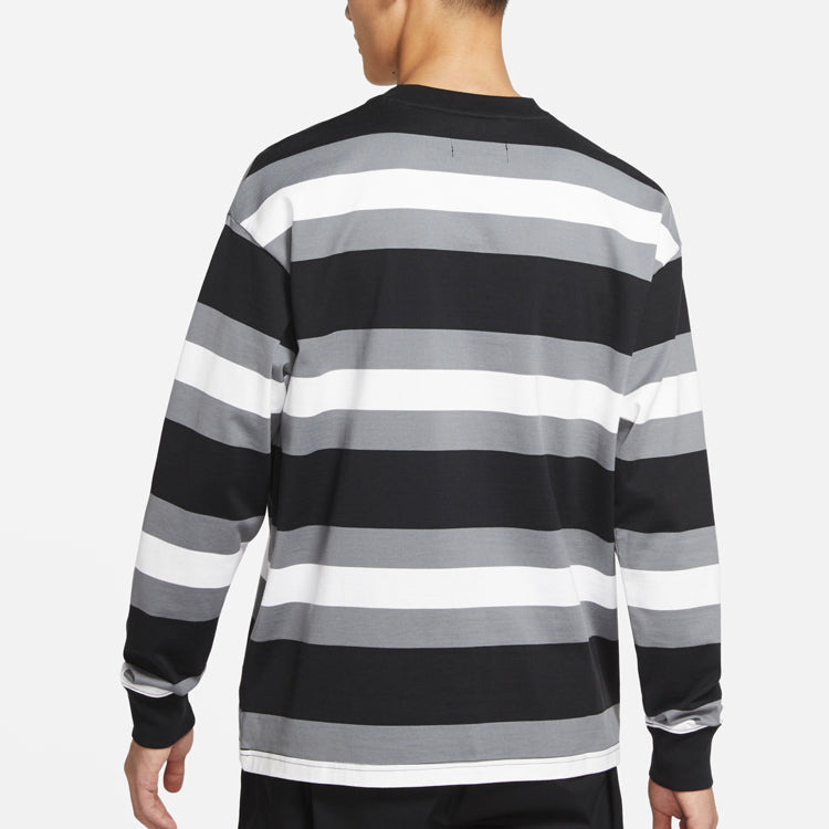 Air Jordan MENS Sport DNA Striped Long Sleeve Black CV1143-010 - 4