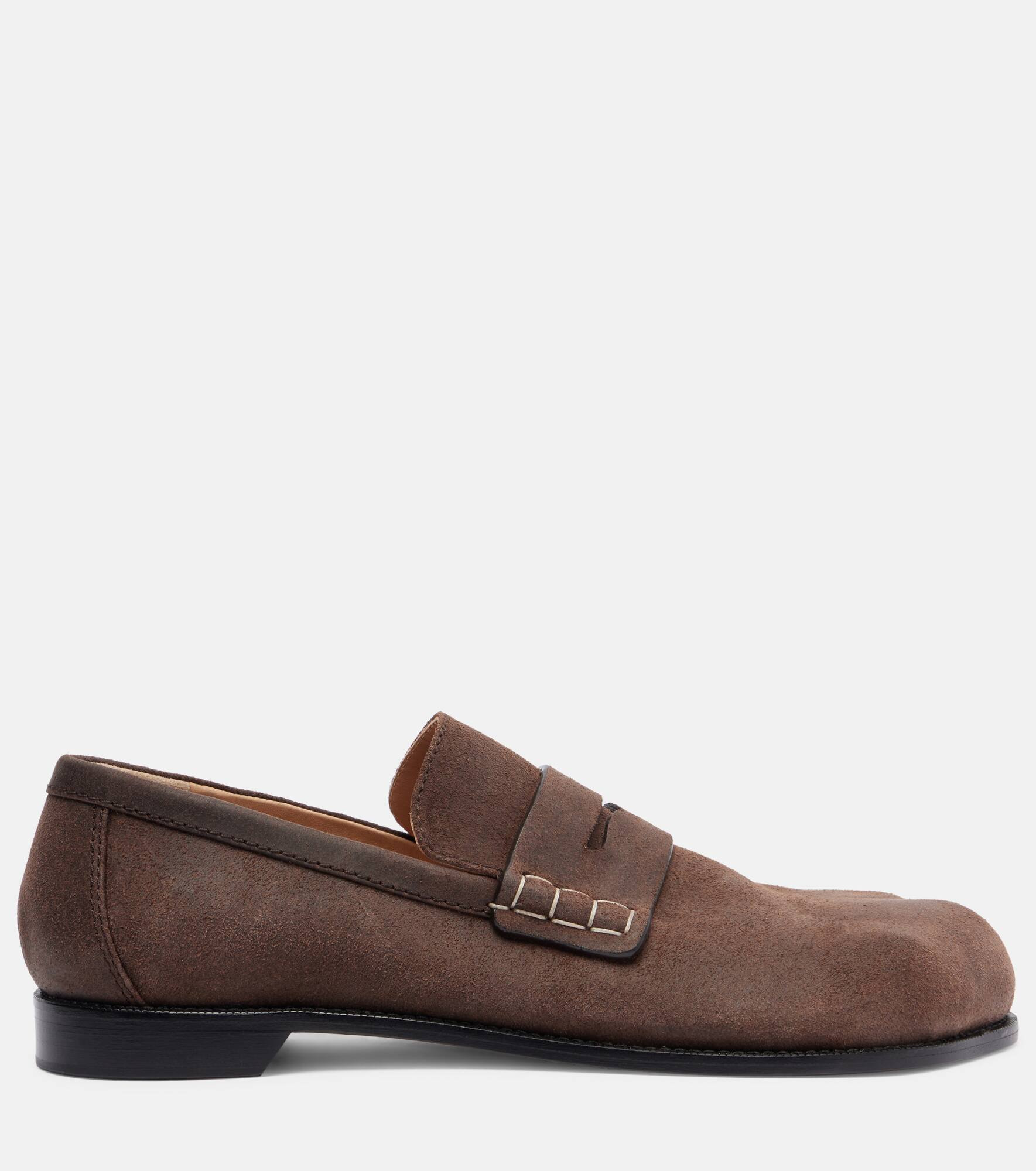 Paw suede penny loafers - 4