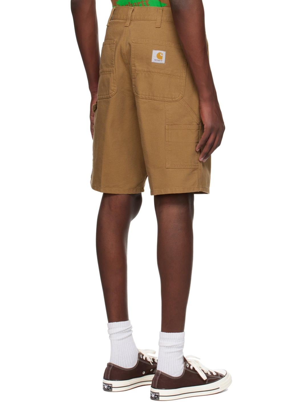 Brown Single Knee Shorts - 3
