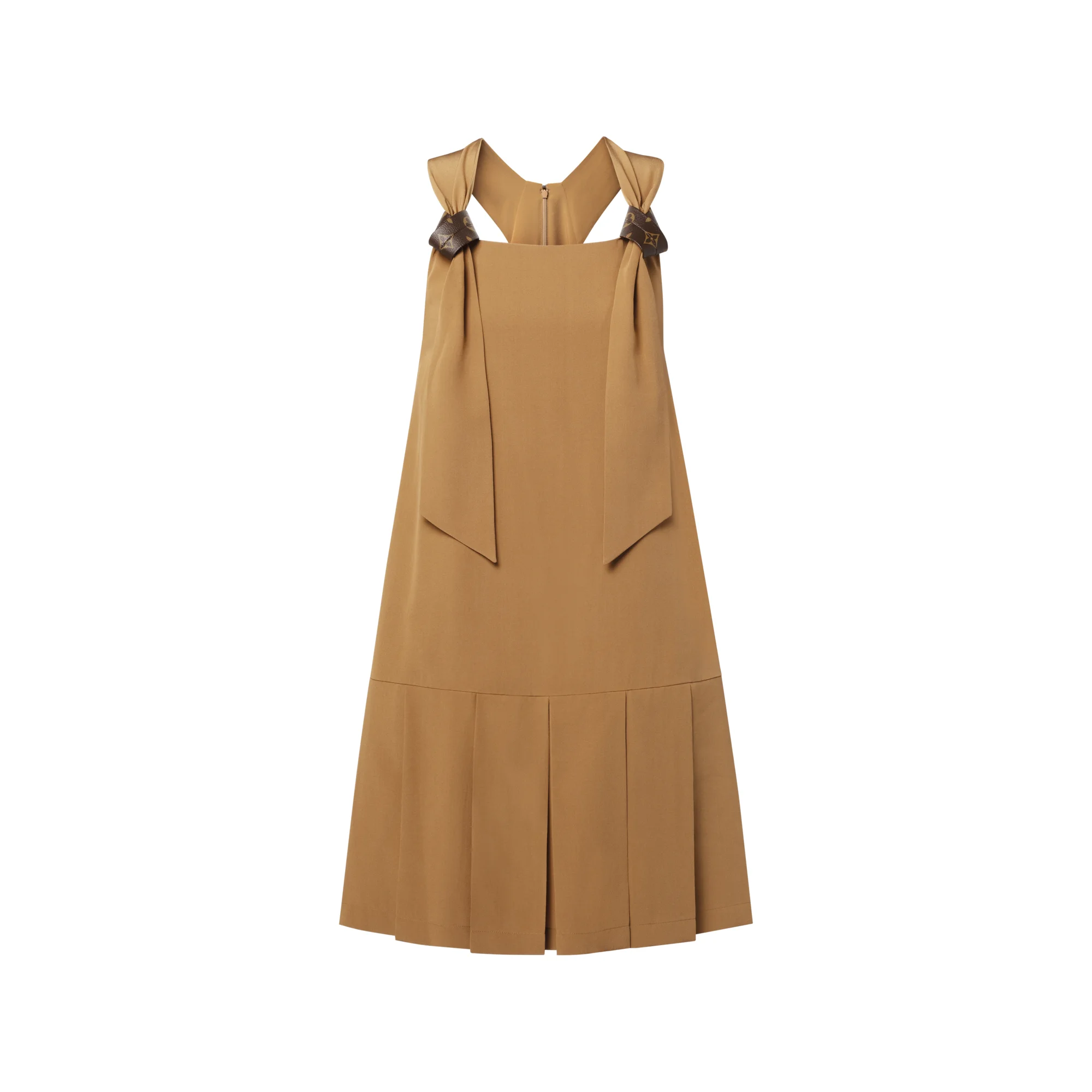 Monogram Knot Pleat Hem Dress - 1