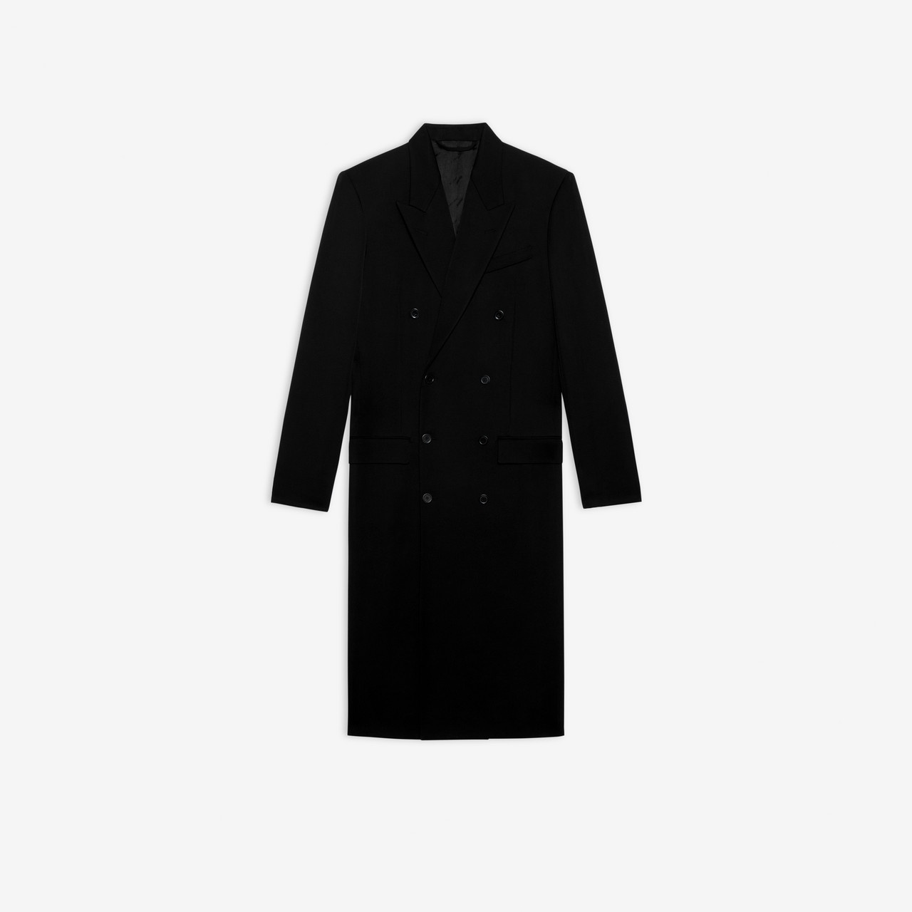 Fitted Double Breasted Coat - 1