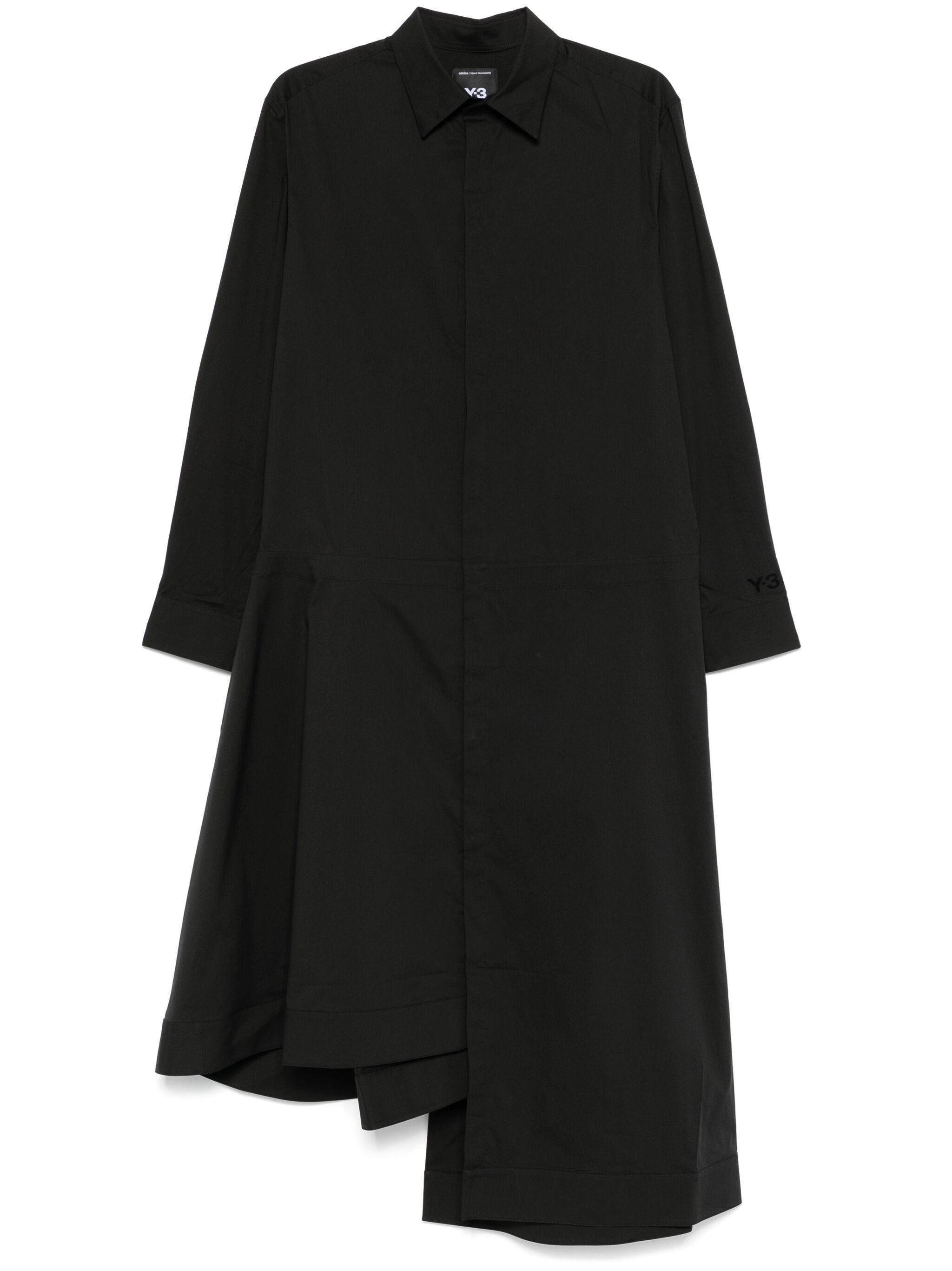 The SHIRT DRESS, a distinguished piece from Y-3 YOHJI YAMAMOTO ADIDAS, embodies casual elegance in t - 1