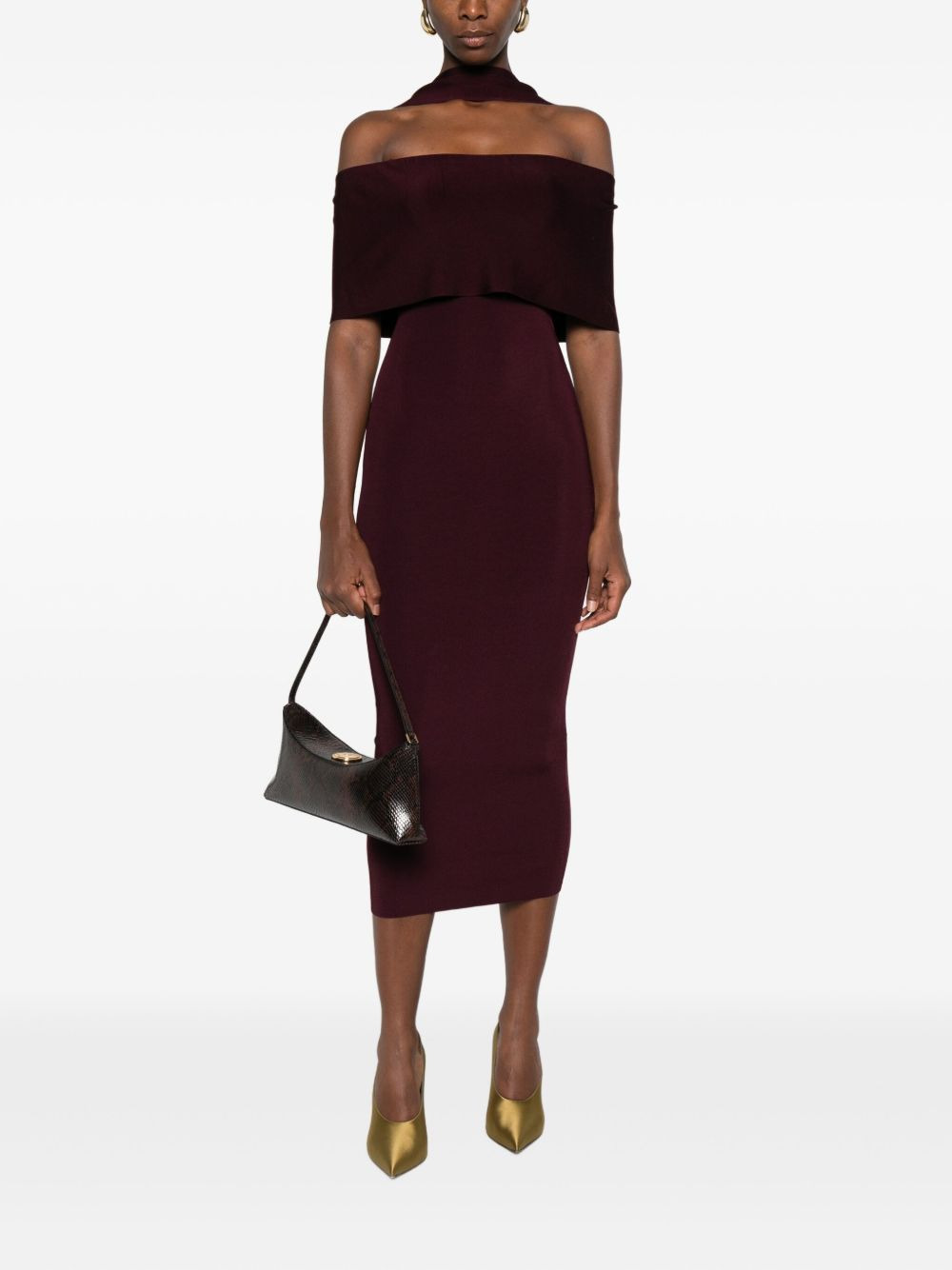 halter-neck ruffled dress - 2