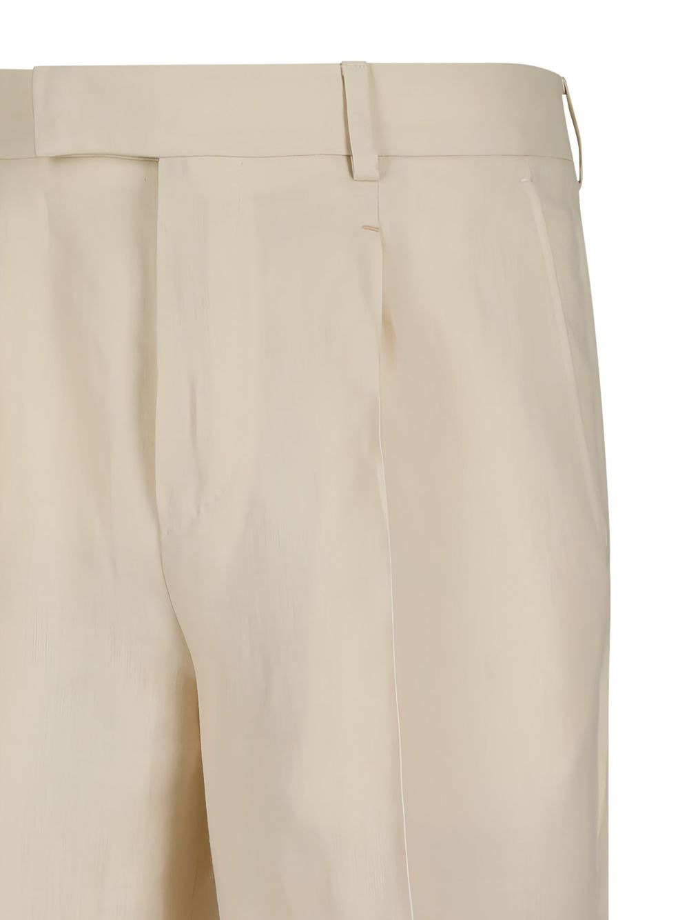 pleated linen trousers - 3