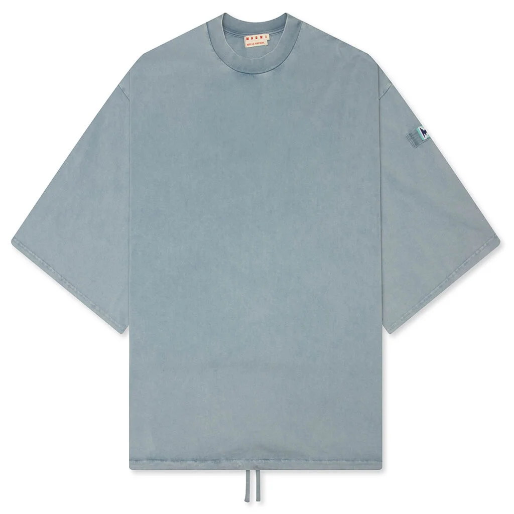 SLEEVE PATCH TEE - SKY - 1