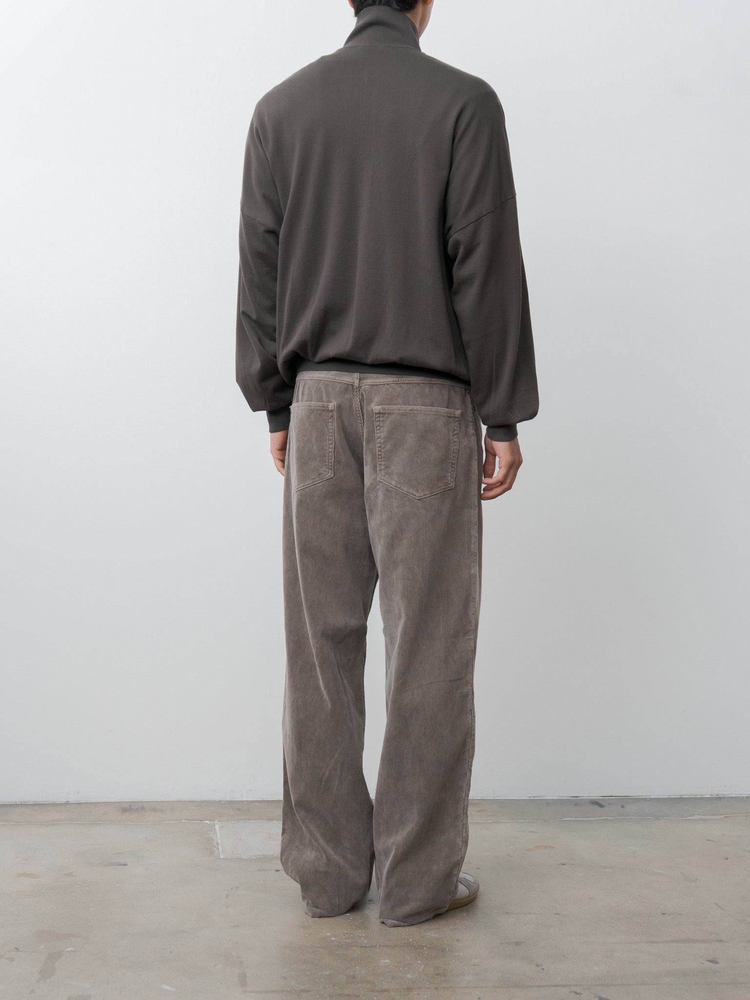 Super High Gauge Sweat Zip Blouson - Dark Brown - 5