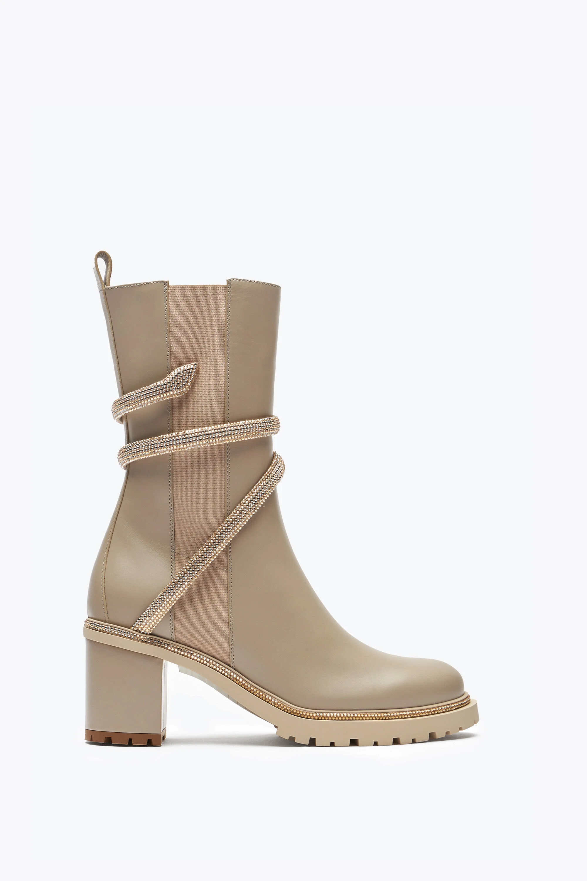 Cleo Crystals Beige Bootie 60 - 1