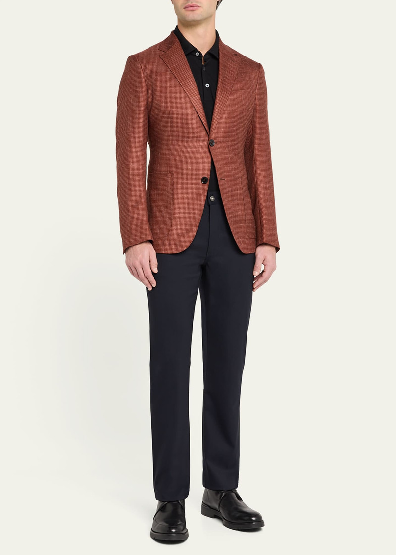 ZEGNA Men's Cashmere-Blend Houndstooth Sport Coat outlook