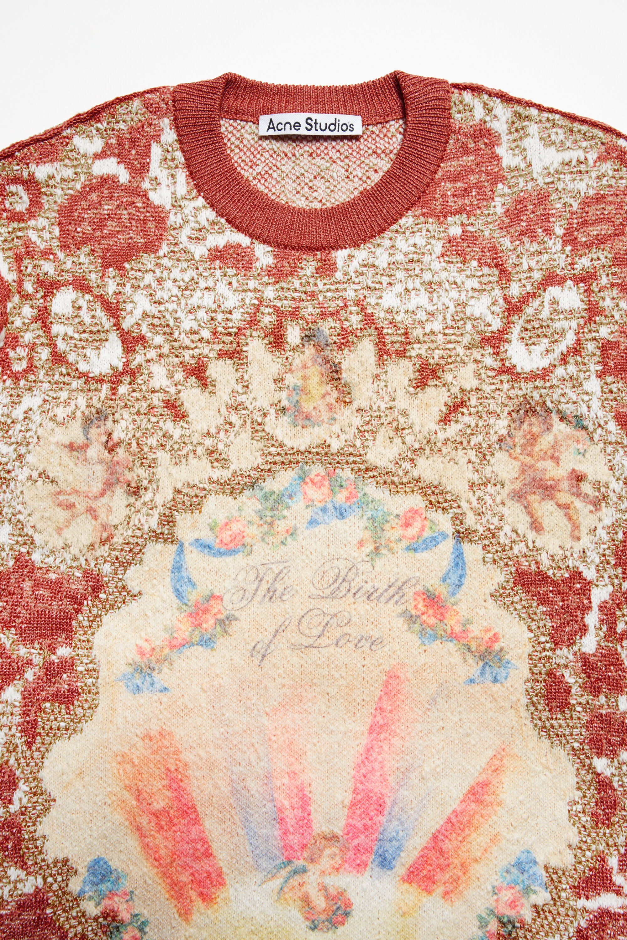 Jacquard sweater - Blossom pink/gold - 5