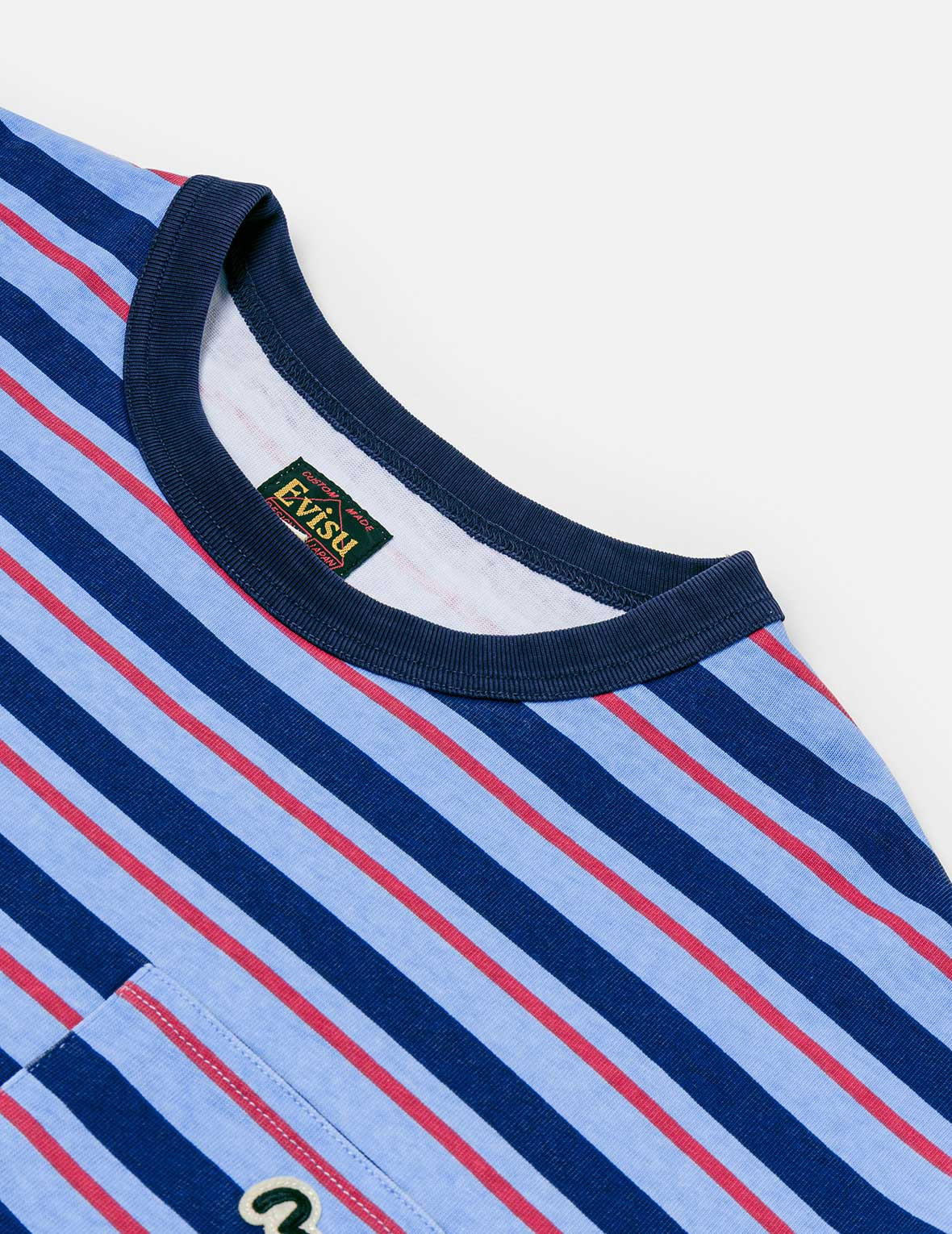 Seagull Appliqué Relax Fit Stripe T-Shirt - 5