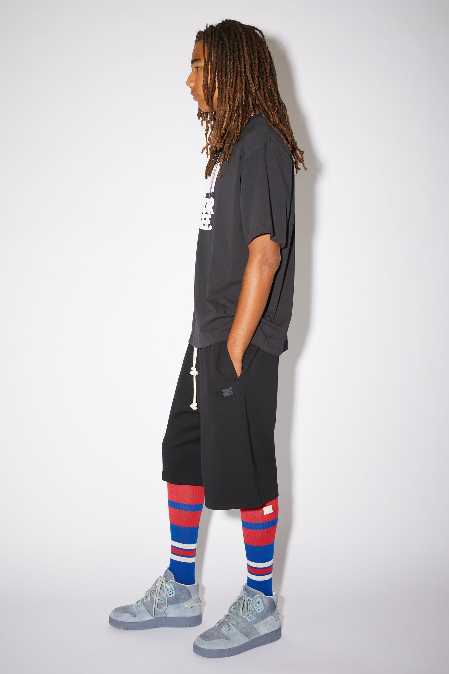 Striped socks - Sapphire blue/multi - 3