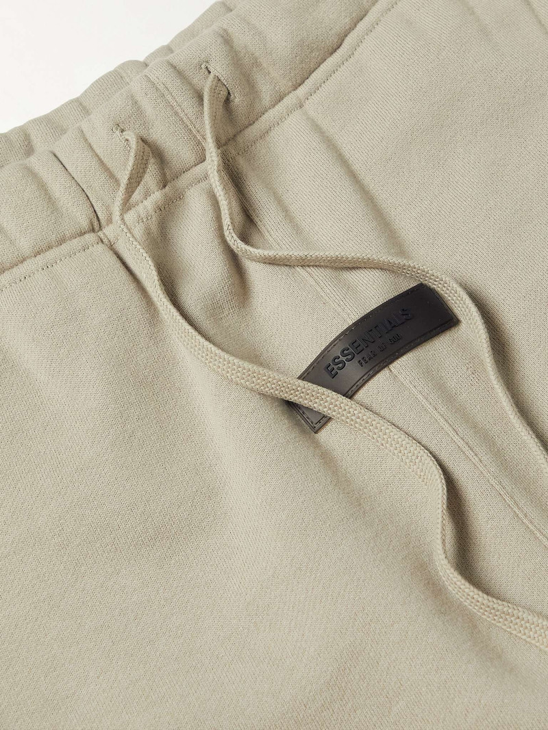 Straight-Leg Logo-Flocked Cotton-Blend Jersey Sweatpants 3