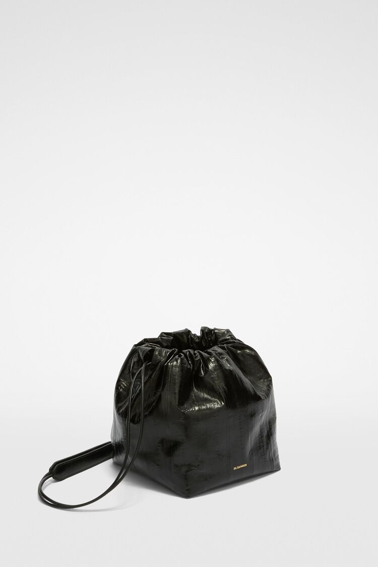 Jil Sander Dumpling Fringe leather bucket bag - White