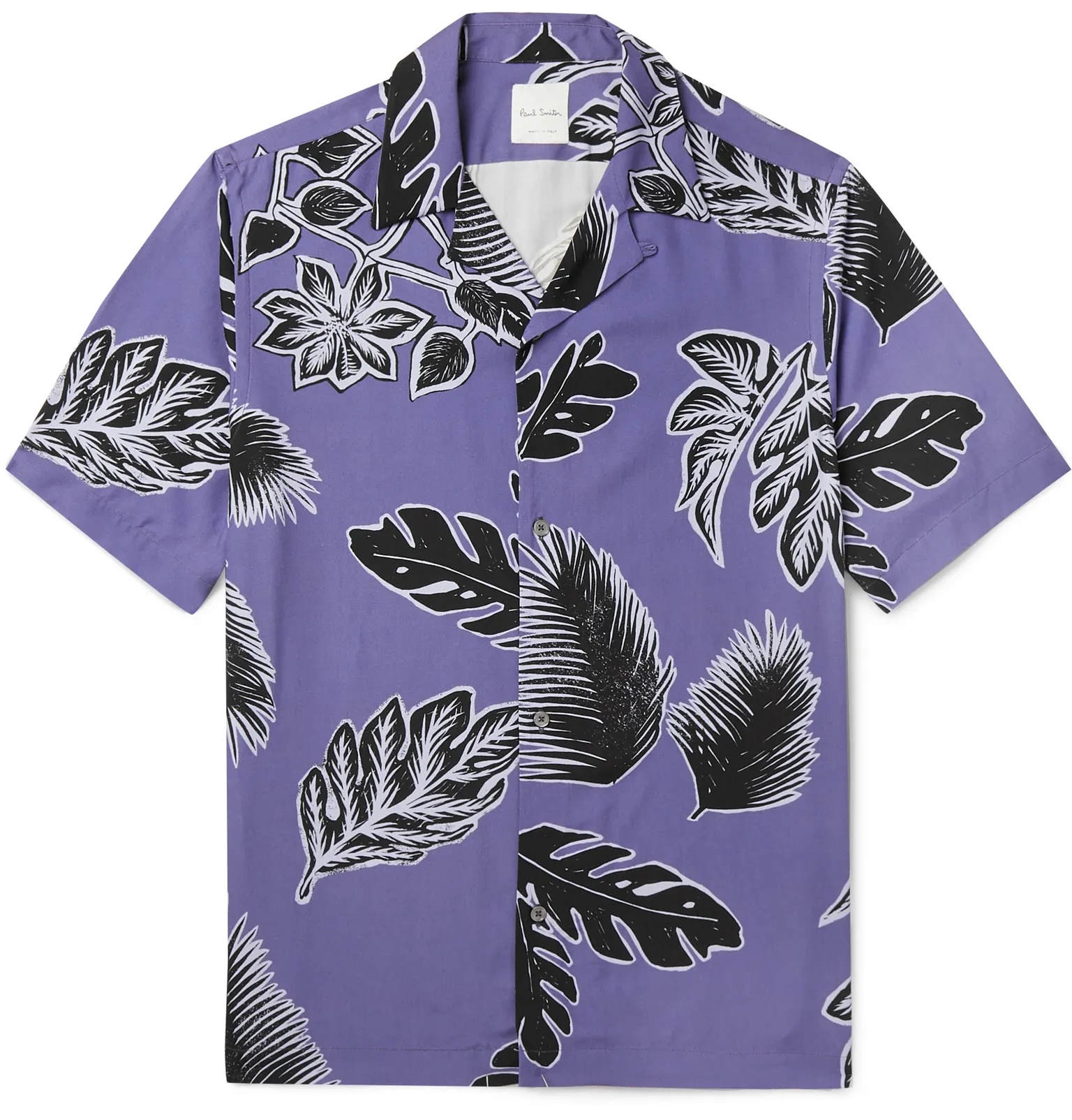 Camp-Collar Printed Woven Shirt - 13