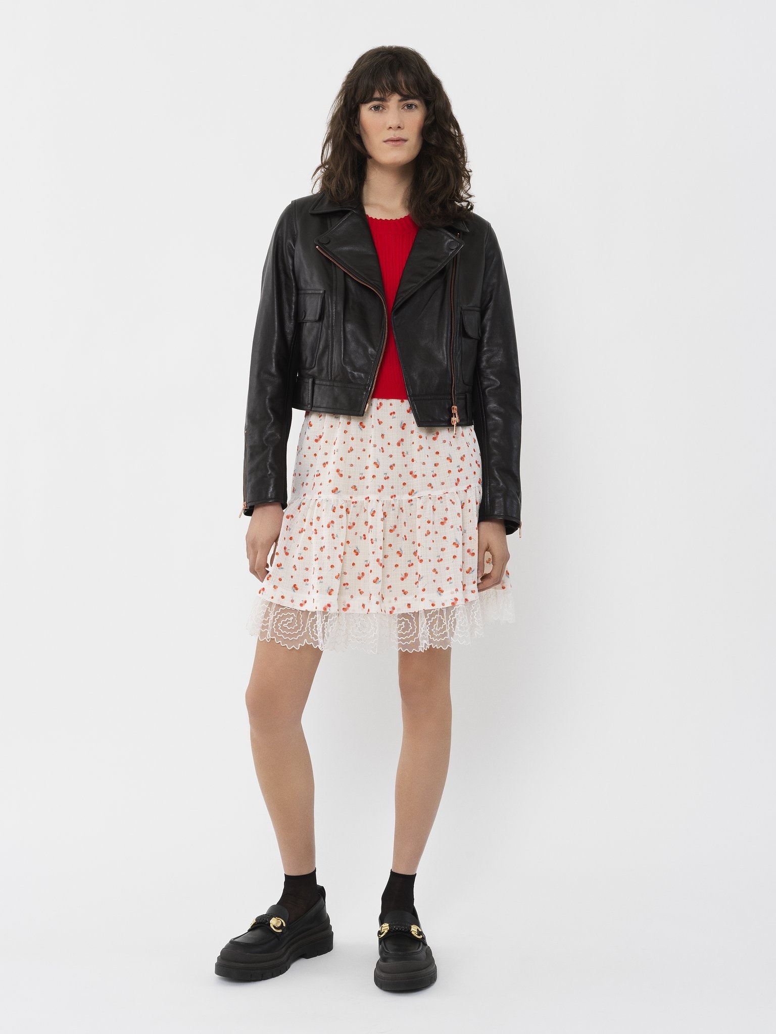 CROPPED LEATHER JACKET - 5