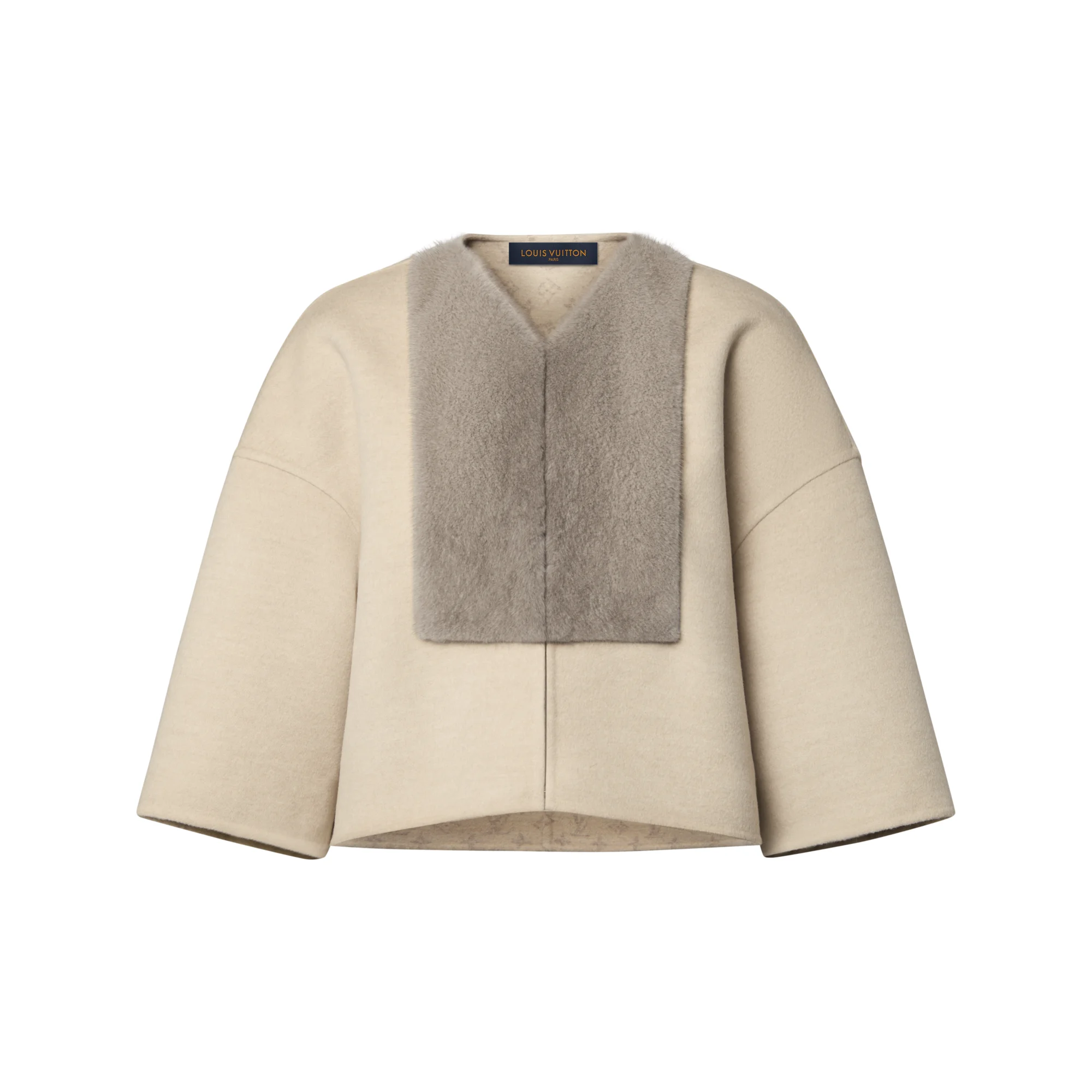 Mink Insert Cape Jacket - 1