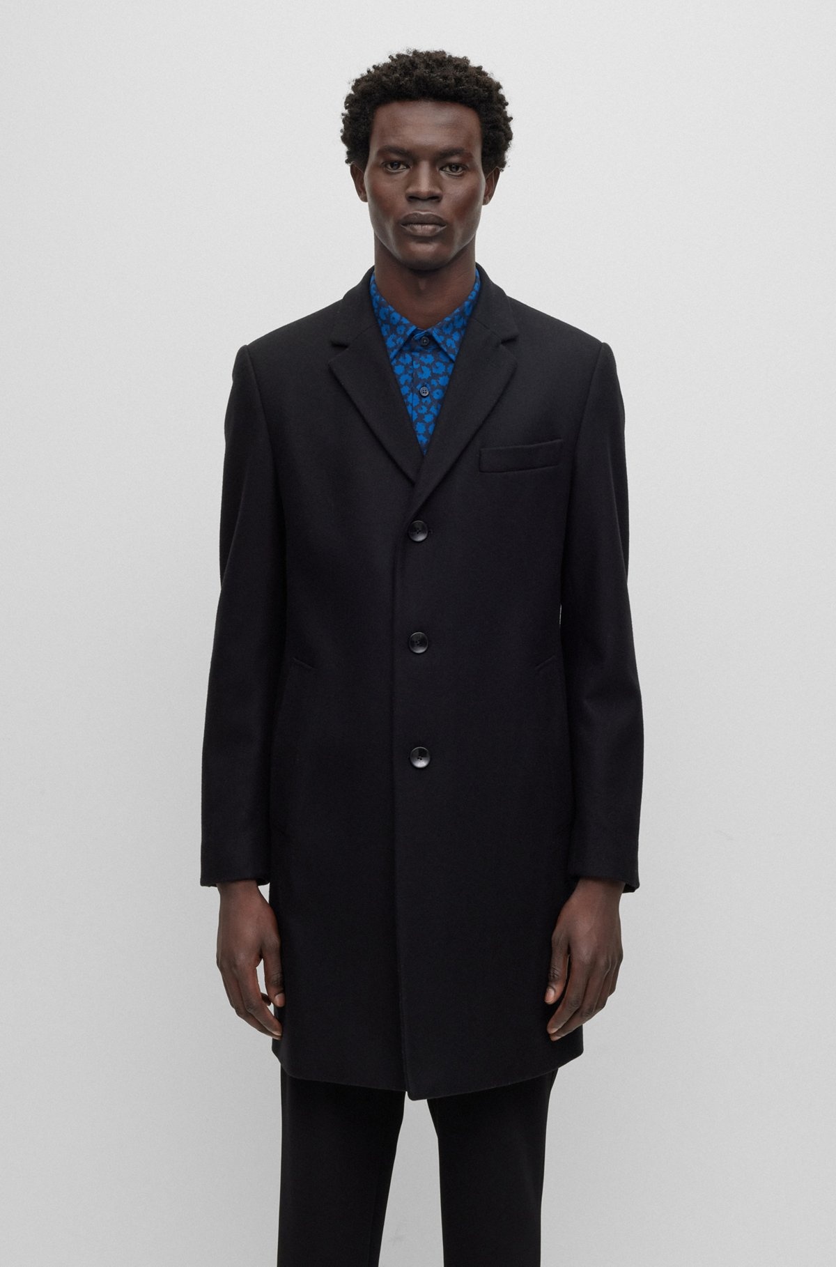 SLIM-FIT COAT IN A VIRGIN-WOOL BLEND - 2