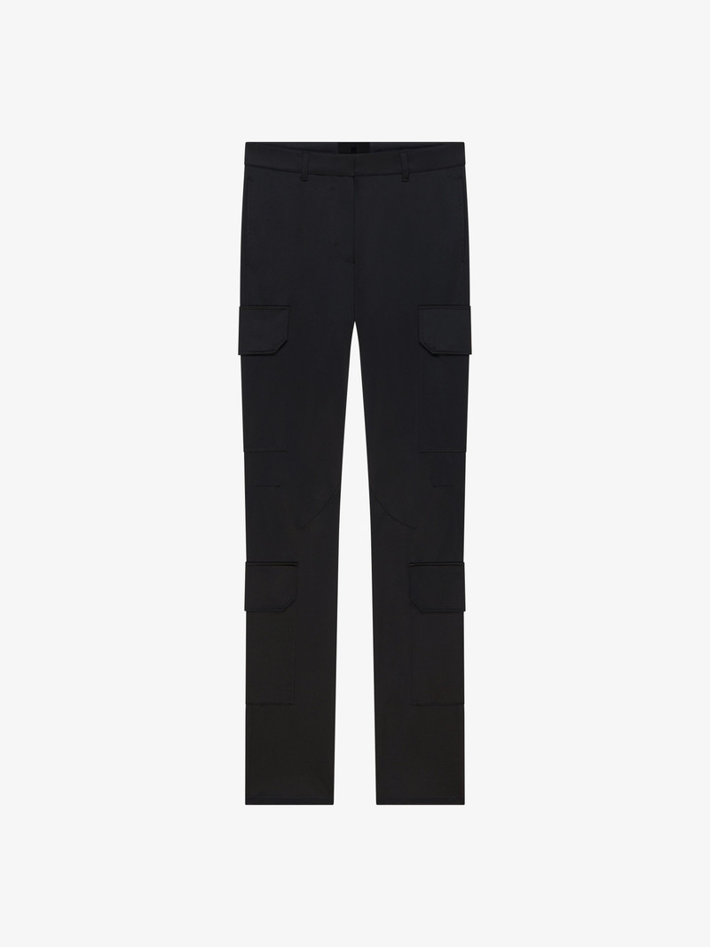 SLIM FIT CARGO PANTS WITH POCKETS - 1