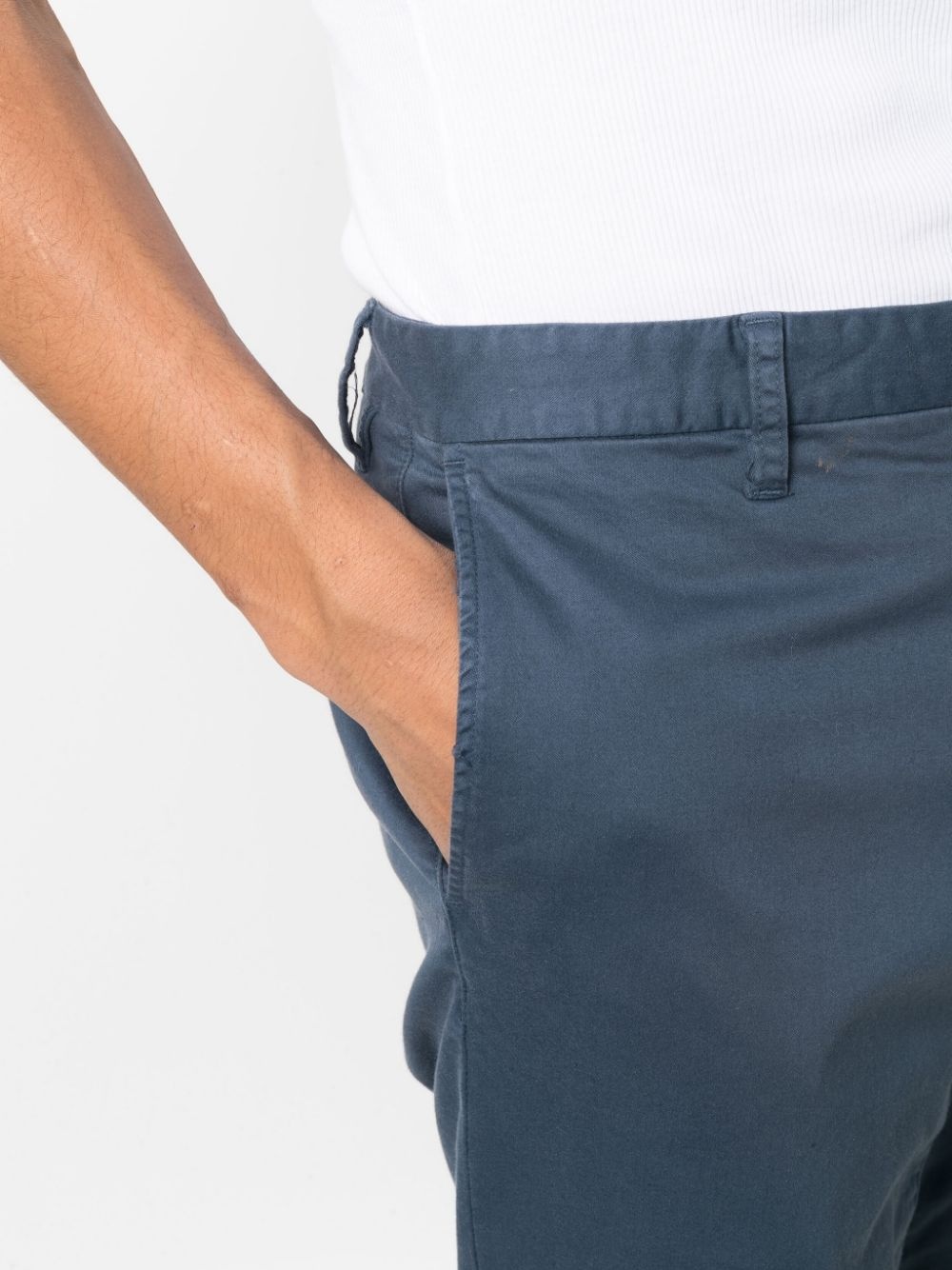 Hexagon-patch slim-fit chinos - 5