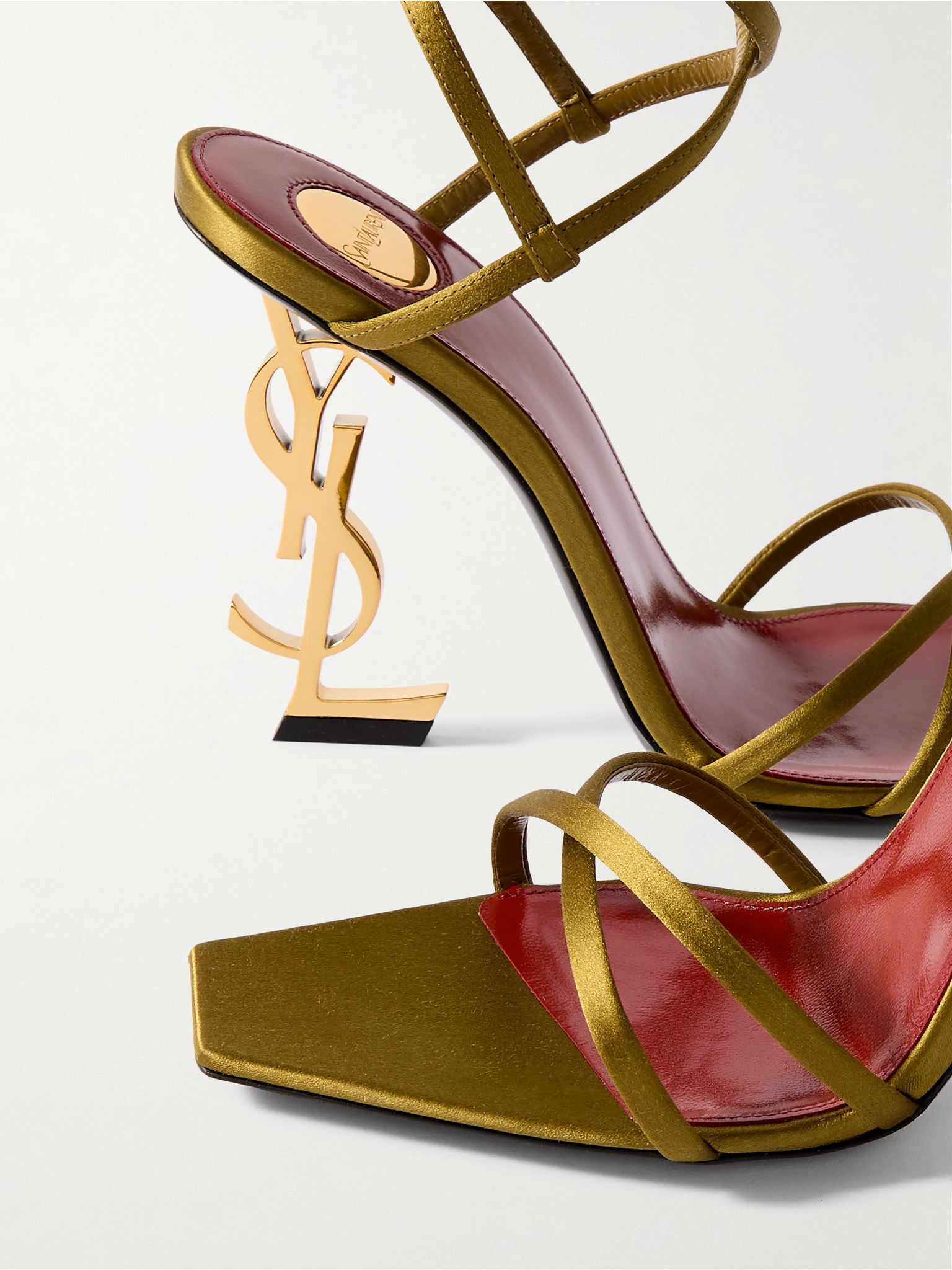 Opyum satin sandals Gold - 4
