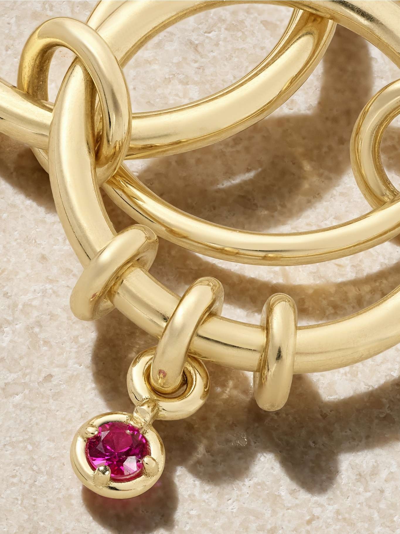 Piera set of three 18-karat gold sapphire rings Gold - 4
