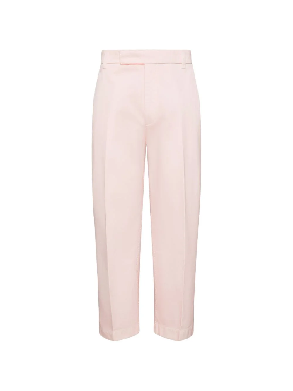 cropped twill chino trousers - 1