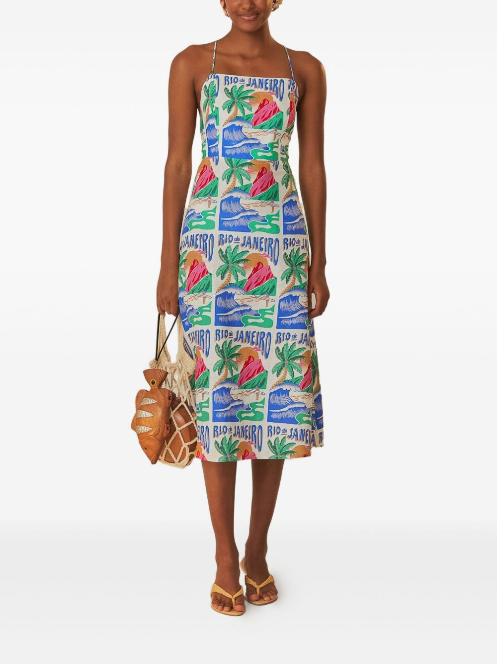 Carioca Posters midi dress - 2